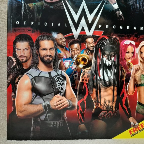 WWE Official Program 2016 With Poster Souvenir Event Wrestling - Picture 3 of 16